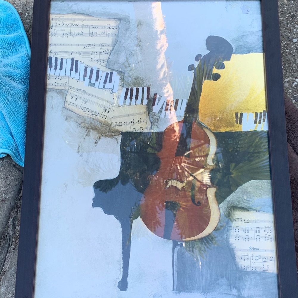 Framed music art